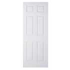 Wickes Lincoln White Grained Moulded 6 Panel Internal Door - 1981 mm