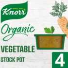 Knorr 4 Organic Vegetable Stock Pot 104g