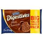 McVitie's Digestives Milk Chocolate Biscuits Twin Pack 2 x 316g