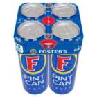 Foster's Lager Beer Cans 4 x 568ml