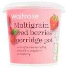 Waitrose Multigrain Red Berries Porridge Pot, 70g