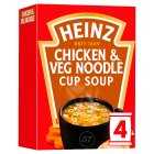 Heinz Chicken Noodle & Vegetable Cup Soup, 4x18g