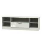 Ready Assembled Indices 1-Drawer Wide Open Shelf TV Unit - Beige