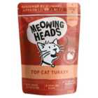 Meowing Heads Top Cat Turkey Wet Cat Food Pouch 100g