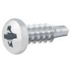 Diall Cruciform Philips Pan head Zinc-plated Carbon steel Screw (Dia)3.5mm (L)13mm, Pack of 200