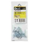 Diall Zinc-plated Carbon steel Screw (Dia)4mm (L)25mm, Pack of 100