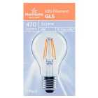 Morrisons LED GLS Filament 470 Lumens 4W Es Light Bulb 
