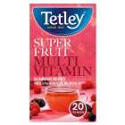 Tetley Super Fruits Multivitamin Summer Berry 20 Tea Bags 40g