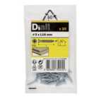 Diall Zinc-plated Carbon steel Screw (Dia)3mm (L)16mm, Pack of 20