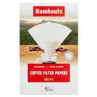 Rombouts Coffee Filter Papers No.2 40 per pack