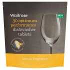 Waitrose Dishwasher 30 Tablets Lemon, 30s
