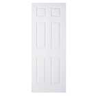 Wickes Lincoln White Grained Moulded 6 Panel Internal Door - 2040 mm
