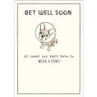 Get Well Soon Dog Cone Card