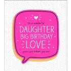 Happy Jackson Daughter Big Birthday Love Card