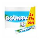 Bounty Coconut & Milk Chocolate Snack Bars Multipack 4 x 57g