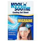 Migraine Kool'n'Soothe Migraine Soft Gel Sheet 4 per pack