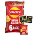 Walkers Ready Salted Multipack Crisps 6 x 25g