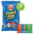 Walkers French Fries Variety Multipack Snacks Crisps 6 x 18g