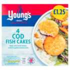 Young's 4 Cod Fish Cakes Frozen 200g
