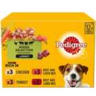 Pedigree Adult Wet Dog Food Pouches Mixed Selection in Gravy 12 x 100g