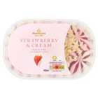 Morrisons Strawberry & Cream Ice Cream 900ml