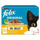 Felix Cat Food Poultry Selection in Jelly 12 x 100g