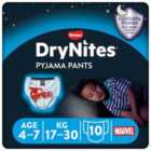 Huggies Drynites Pyjama Pants Marvel 4-7 Years 10 per pack