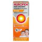 Nurofen for Children Orange Oral Suspension 3mths to 9yrs Ibuprofen 100ml