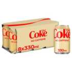 Diet Coke No Caffeine Cans 8 x 330ml
