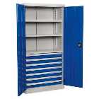 Sealey APICCOMBO7 Industrial Cabinet 7 Drawer 3 Shelf 1800mm