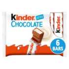 Kinder Chocolate Medium Snack Bars Multipack 6 x 21g