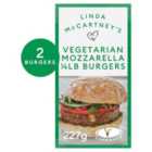 Linda McCartney's Vegetarian Mozzarella Quarter Pounder Burgers 2 x 113g