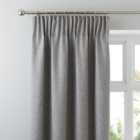 Jennings Grey Thermal Pencil Pleat Curtains