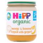 HiPP Organic Mango & Banana topped with Yogurt Baby Food Jar 7+ Months 160g
