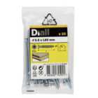 Diall Zinc-plated Carbon steel Screw (Dia)3.5mm (L)60mm, Pack of 20