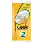 BIC 2 Sensitive Shaver Pack 10 per pack