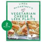 Linda McCartney's Cheese Leek & Red Onion Plaits 2 x 170g