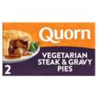 Quorn Vegetarian Steak & Gravy Pies 2 Pack 400g