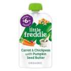 Little Freddie Carrot & Chickpeas with Pumpkin Seed Organic Pouch, 6 mths+ 120g