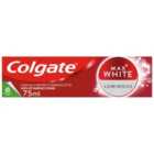 Colgate Max White Luminous Sparkling Mint Whitening Toothpaste 75ml