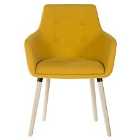 Teknik 4 Legged Soft Padded Office Chair - Yellow