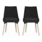 Teknik Welcome Reception/Dining Chairs 2 Pack - Graphite