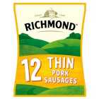 Richmond 12 Thin Pork Sausages 340g