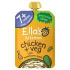 Ella's Kitchen Organic Chicken and Veg Baby Food Pouch 7+ Months 130g