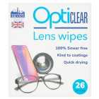 Opticlear Lens Wipes 26 per pack