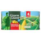 Green Giant Original Sweetcorn (4x198g) 4 x 165g