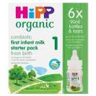 HiPP Organic 1 First Baby Milk Liquid Formula Starter Pack 6 x 90ml