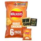 Walkers Roast Chicken Multipack Crisps 6 x 25g