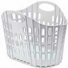 Addis 38L Fold Flat Laundry Basket - Grey