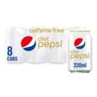 Diet Pepsi Caffeine Free 8 x 330ml